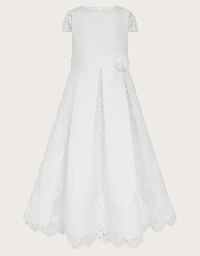 Kids Communion White Lace Ball Party Gowns 5-14 Years TXH114