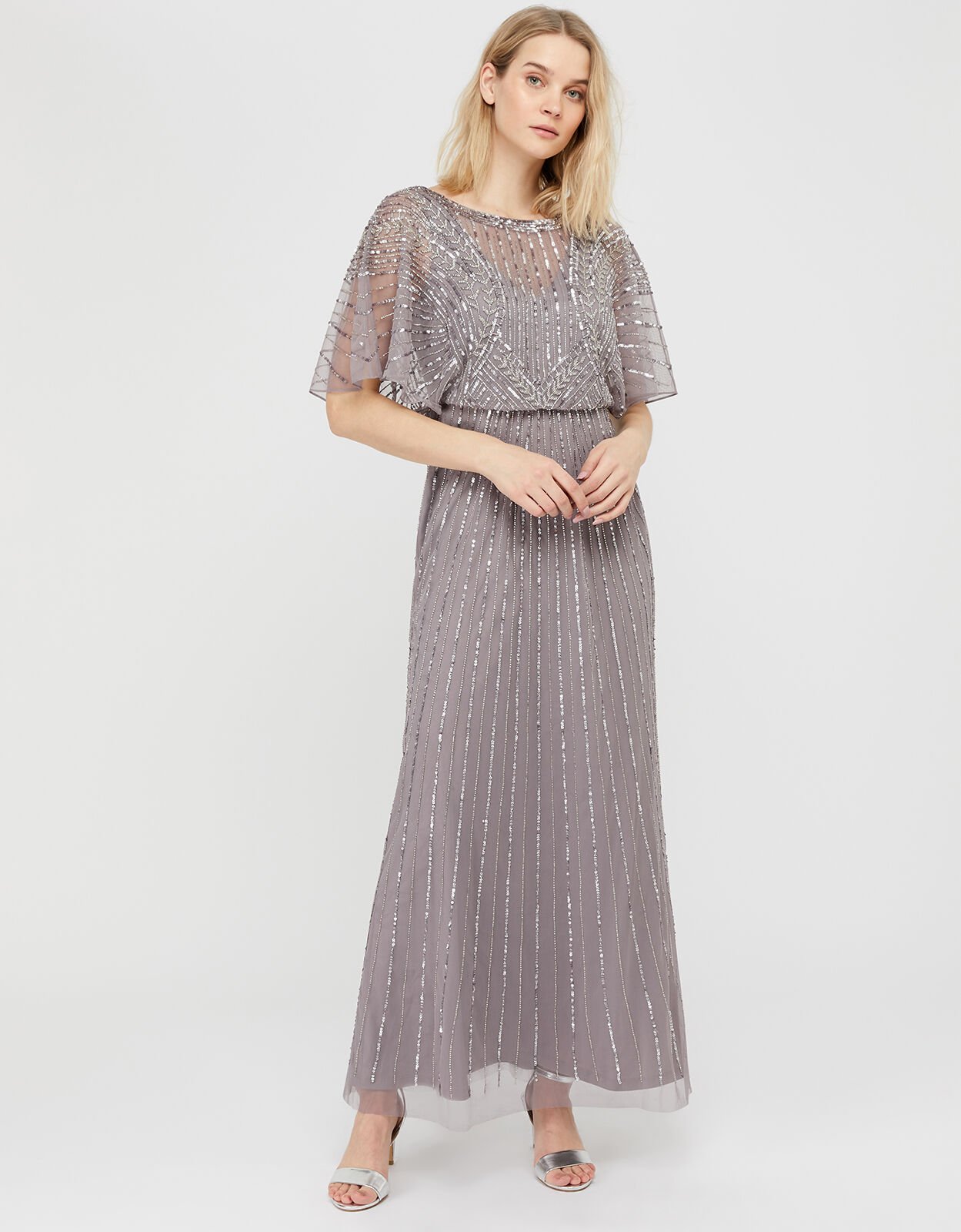Tatiana embellished maxi bridesmaid dress online