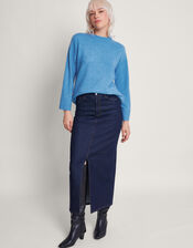 Zoya Zip Side Jumper, Blue (BLUE), large