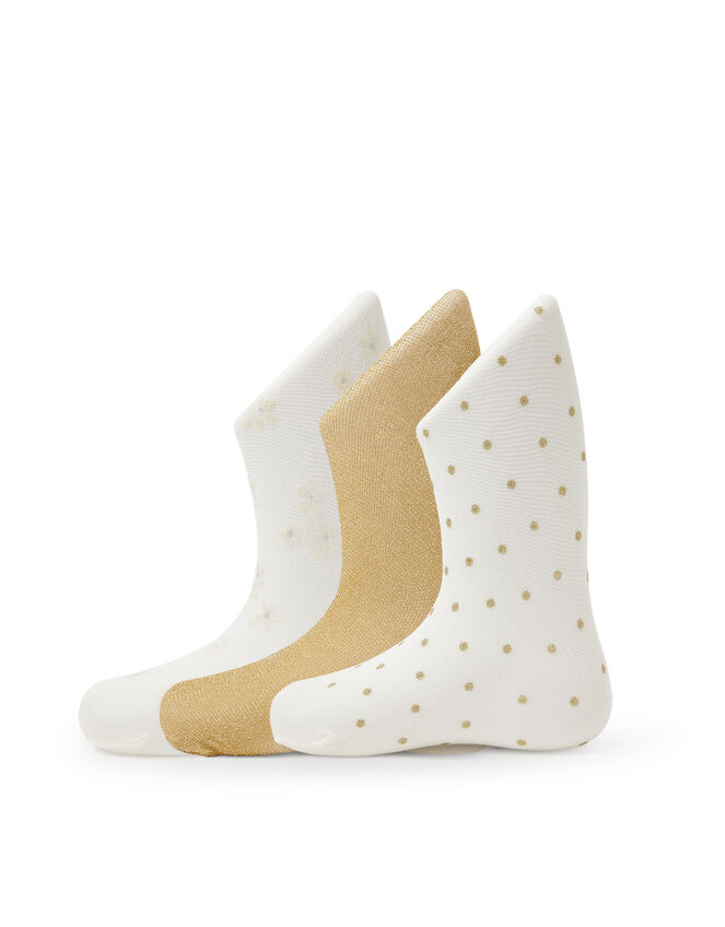 3-Pack Baby Glitter Tights, Gold (GOLD), large