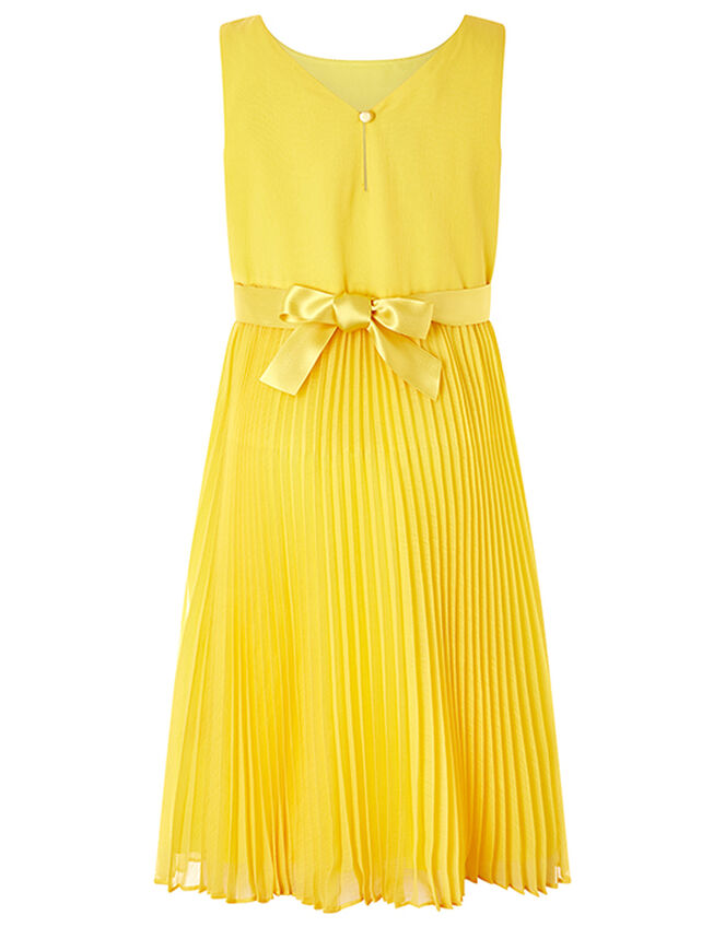 Keita Pleated Dress, Yellow (YELLOW), large
