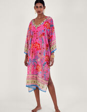 Kiara Printed Long Kaftan, , large
