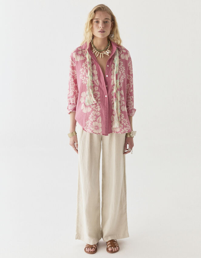 Maison Hotel Rusty Hawaiian Floral Shirt, Pink (PINK), large