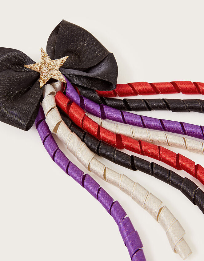 Midnight Spiral Ribbon Barrette Clip, , large