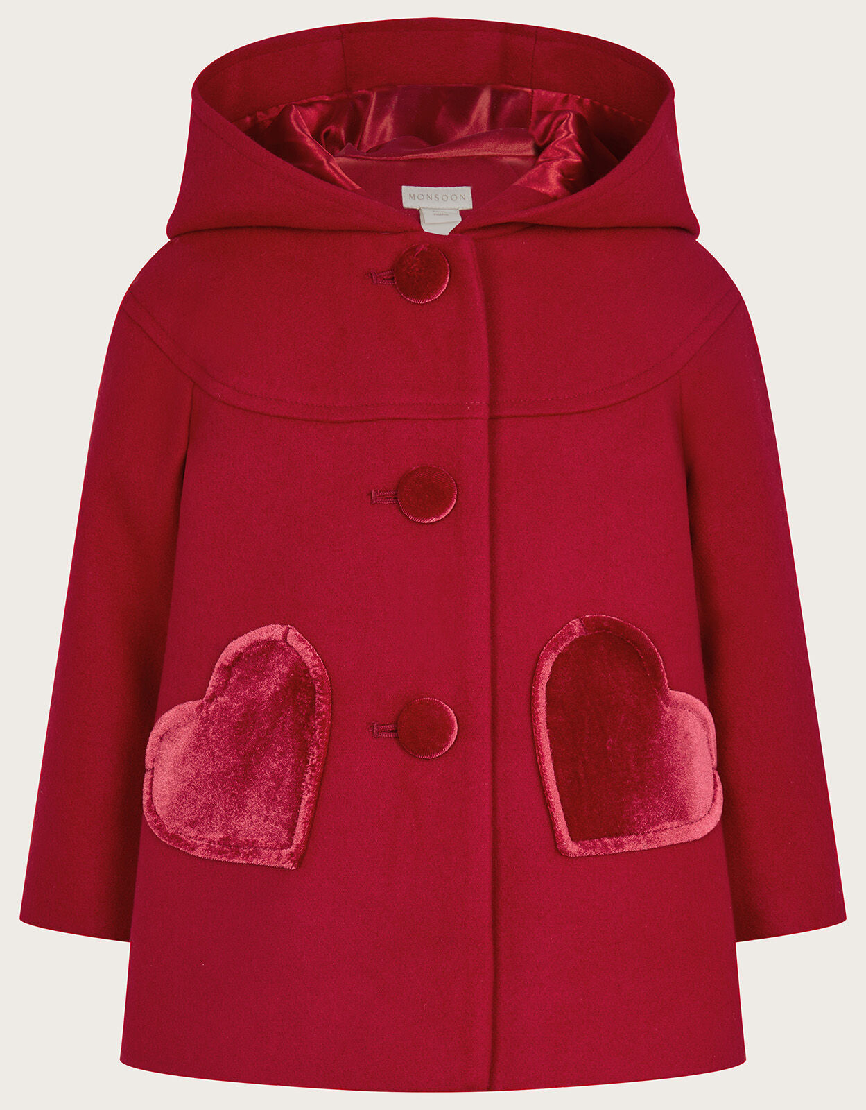 Red coat for baby girl hotsell