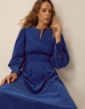 Morgan Corduroy Midi Dress, Blue (COBALT), large