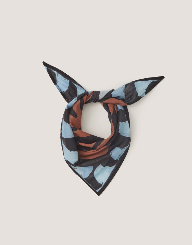 Callie Thorpe x Monsoon Wave Print Square Cotton Scarf, , large