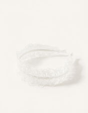 Wide Lace Headband, , large