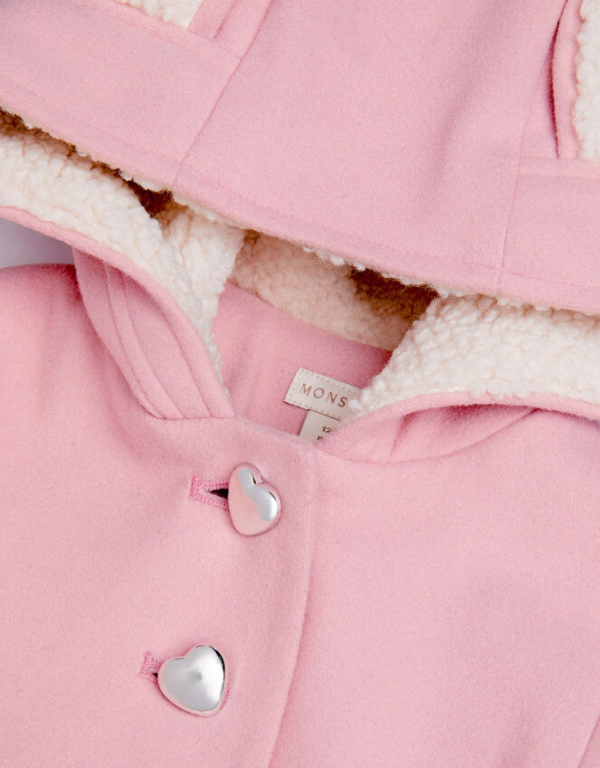 Baby Bunny Ears Coat, Pink (PINK), large