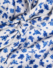 Ditsy Print Frill Bikini Set, Ivory (IVORY), large