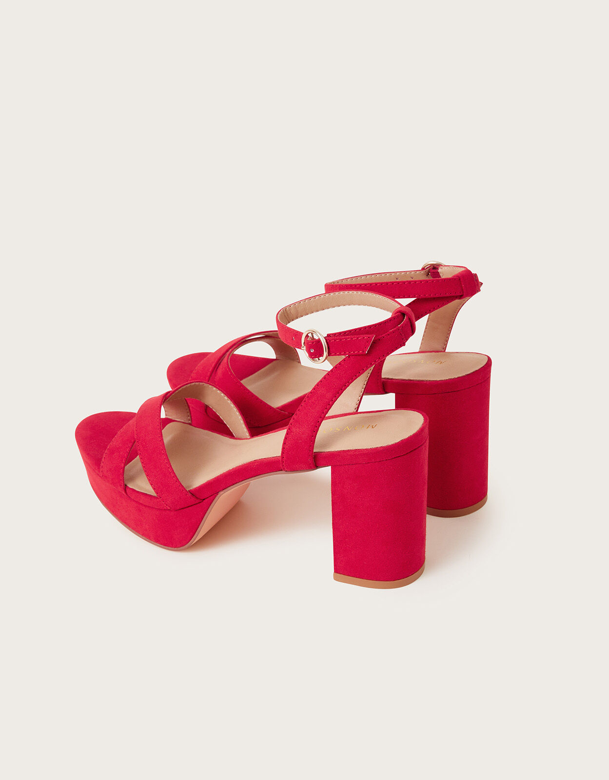 Red platform cheap sandals uk