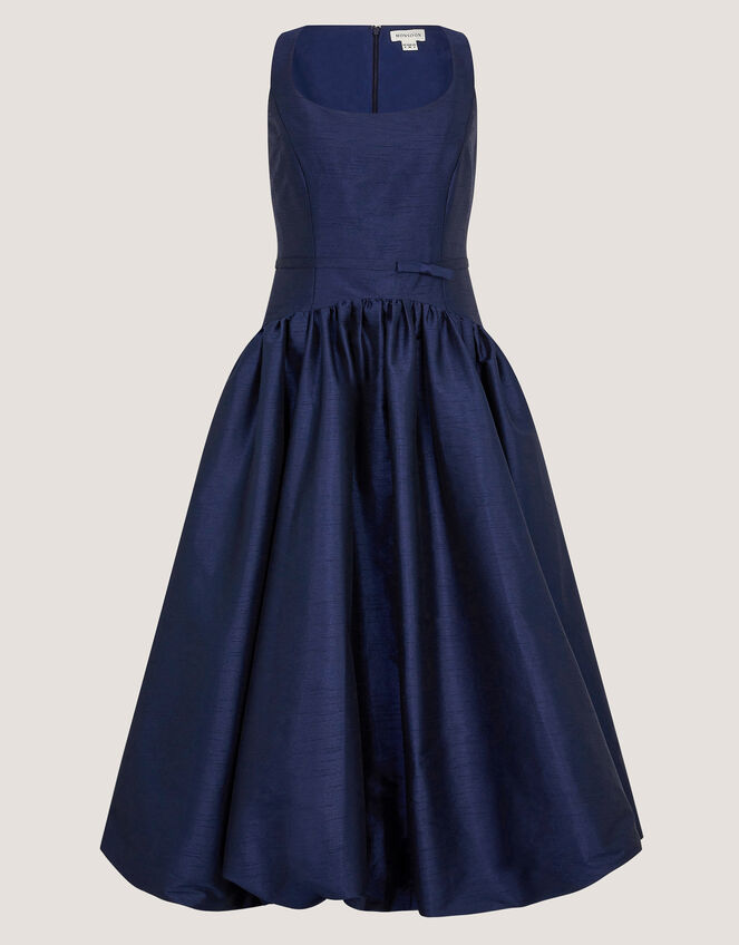 Mila Fit and Flare Midi Dress Blue