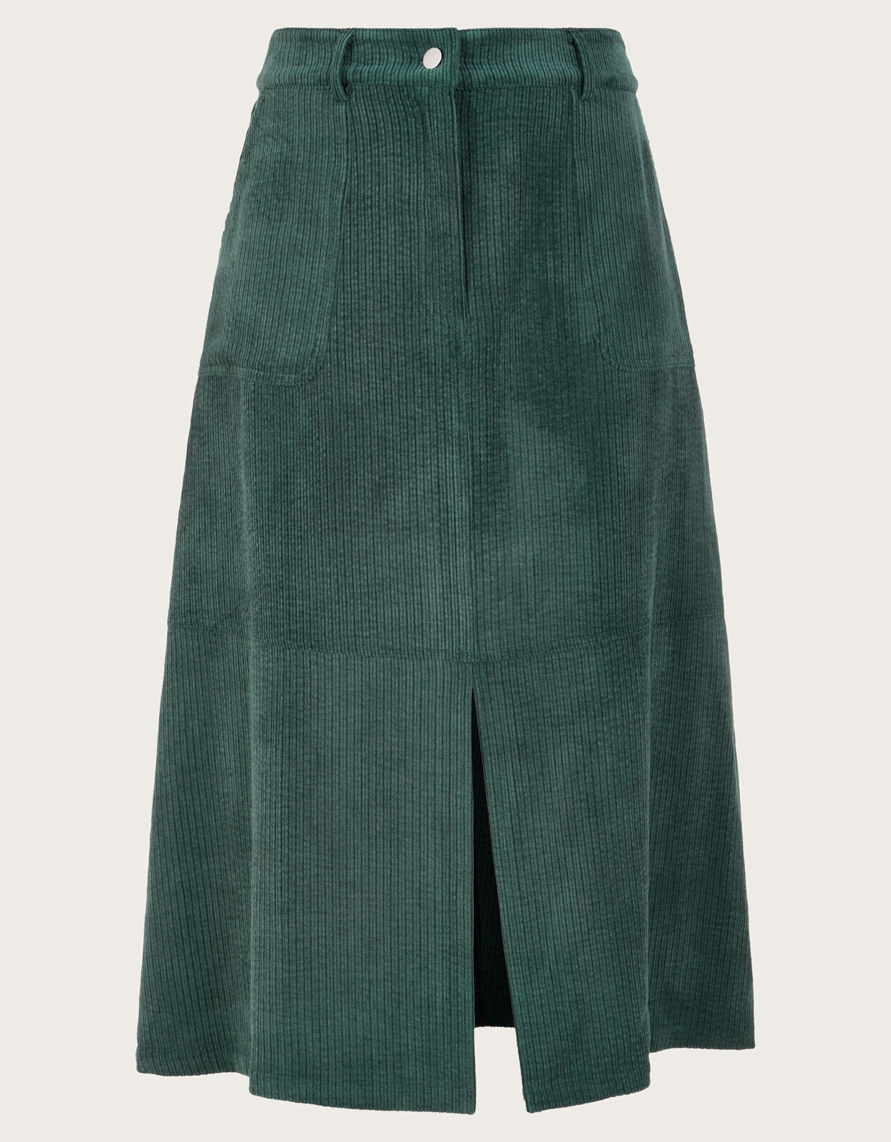 Green cord store skirt uk