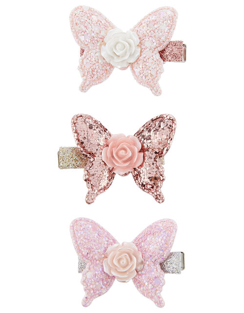 Glitter Butterfly Hair Clip Set | Girls' Hair Accessories | Monsoon UK.