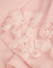 Eloise Appliqu&eacute; Rose Dress, Pink (PINK), large