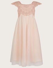 Estella Embroidered Dress, Pink (PINK), large