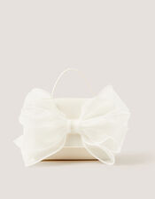 Organza Bow Bag, Ivory (IVORY), large