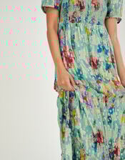 Mina Printed Maxi Dress, Green (SAGE), large