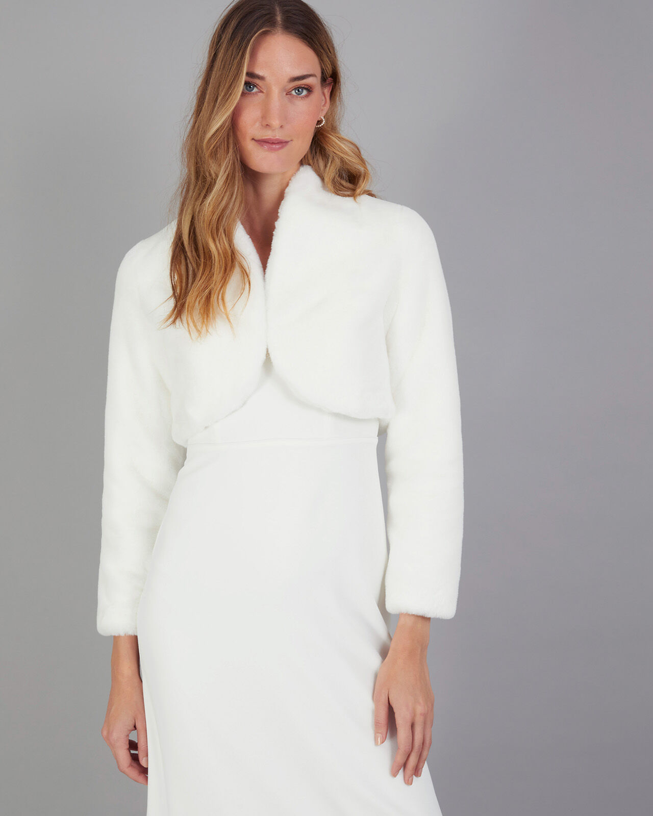 Ivory faux shop fur jacket uk