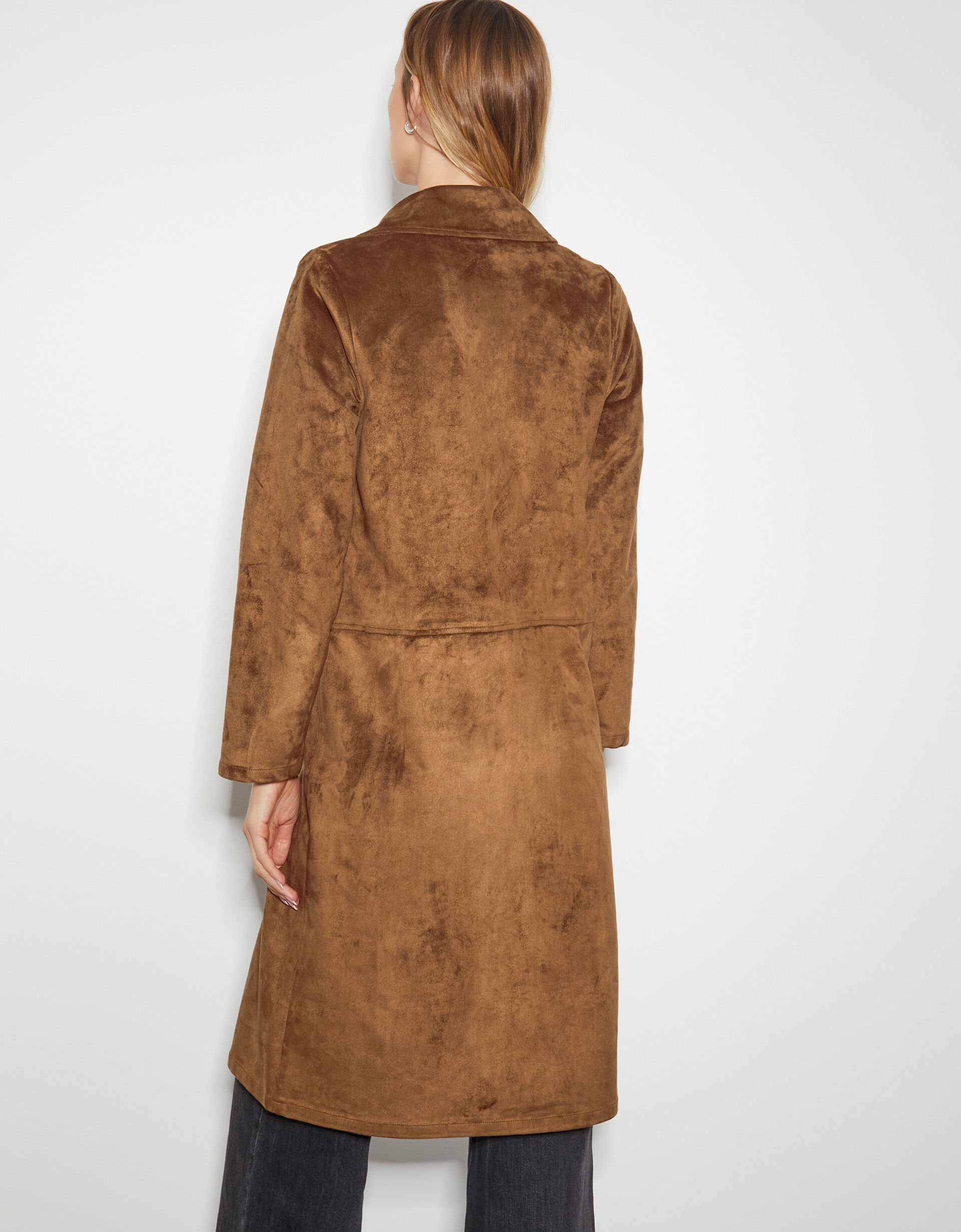 Suedette coat clearance