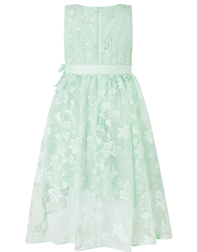 Sylvie Mint Lace High-Low Dress, Green (MINT), large
