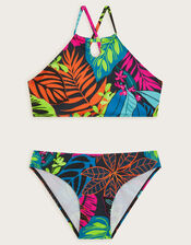 Palm Print Bikini Set, Multi (MULTI), large