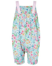 Baby Amberley Floral Romper, Blue (TURQUOISE), large