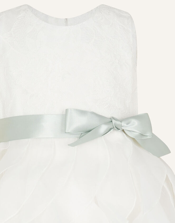 Baby Cancan Lace Ruffle Dress, Ivory (IVORY), large