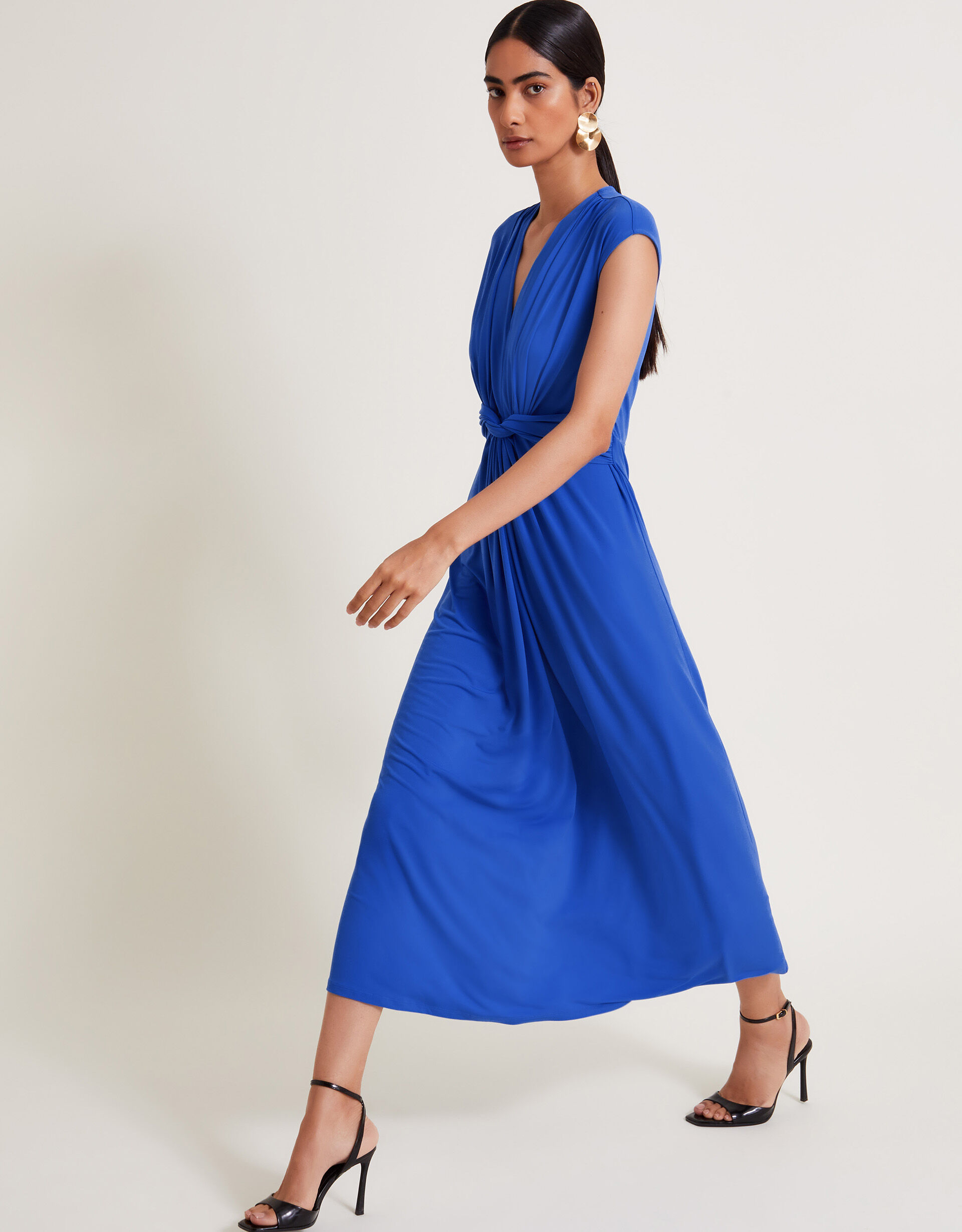 Jaya Jersey Maxi Dress Blue Maxi Dresses Monsoon UK