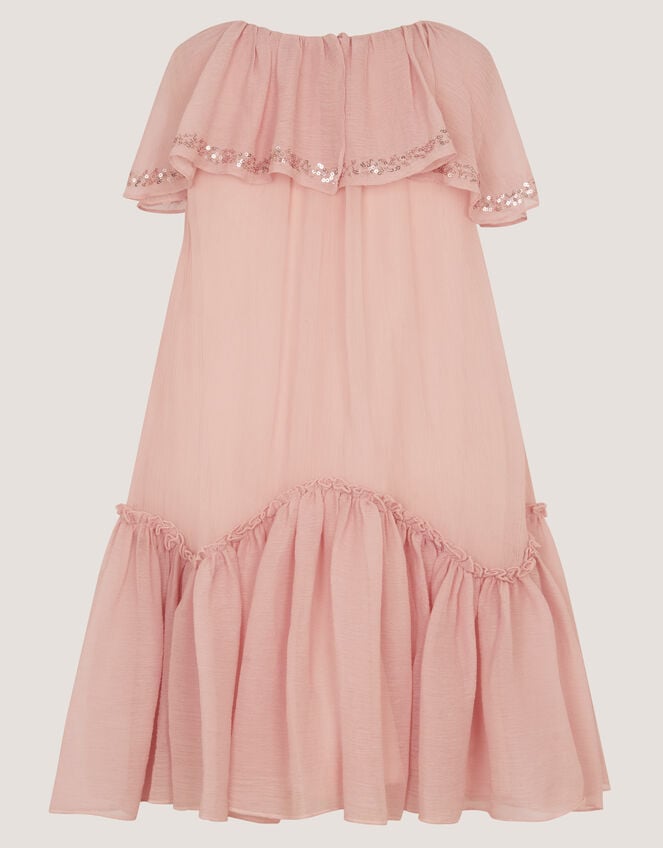 Elena Sequin Swing Party Dress, Pink (PALE PINK), large