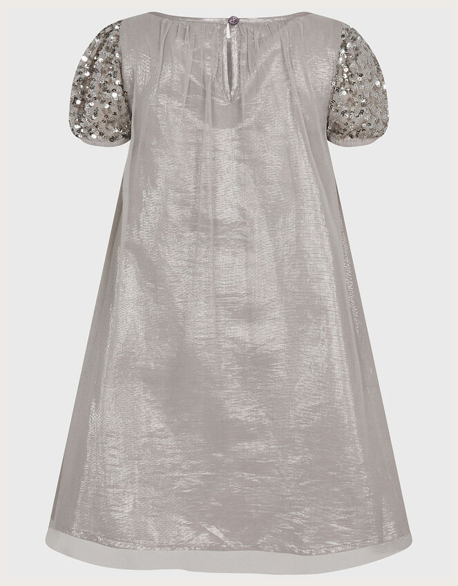 Trapeze Unicorn Dress, Grey (GREY), large