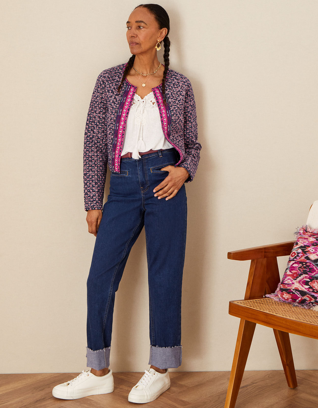 Short embroidered clearance jacket