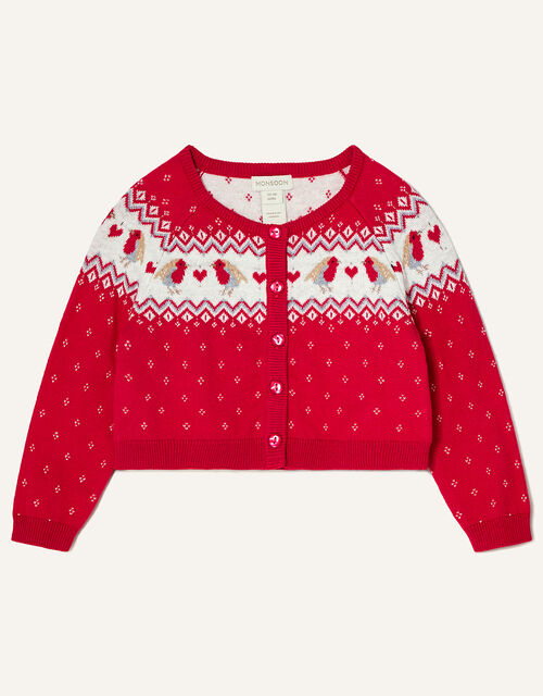 Baby Robin Cardigan , Red (RED), large