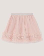 Carolyn Embellished Ruffle Skirt, Pink (PINK), large