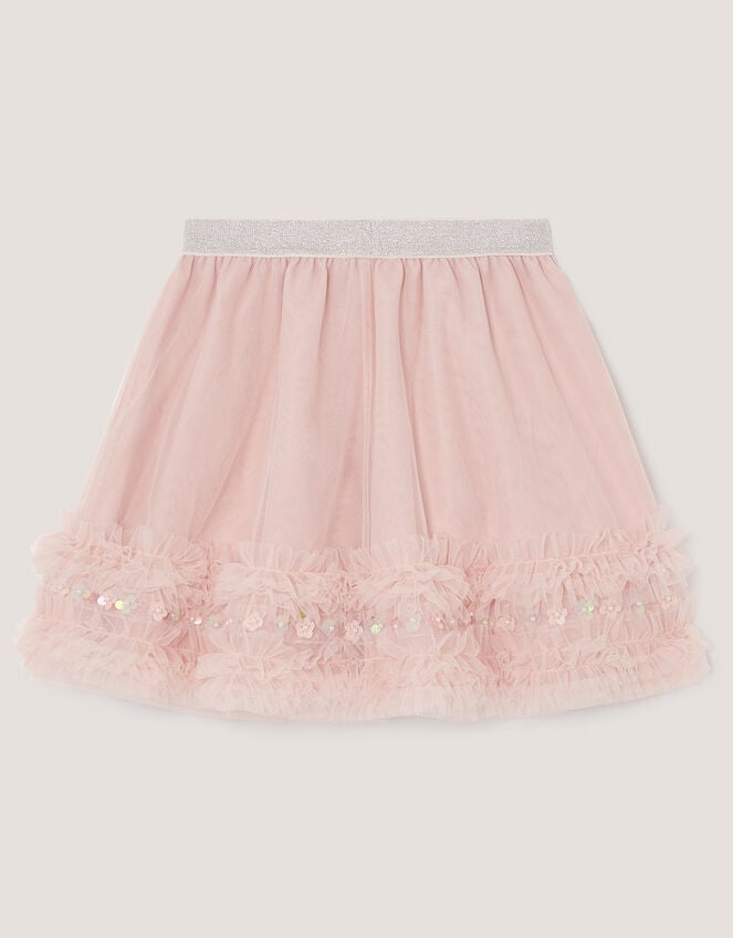 Carolyn Embellished Ruffle Skirt, Pink (PINK), large