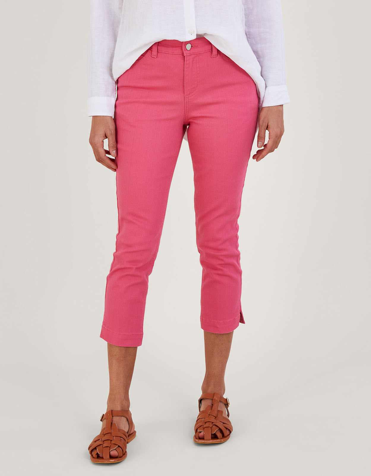 Pink woman store jeans