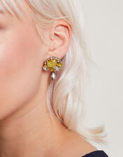 Statement Gem Earrings, , large