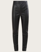 Lillian PU Trousers with Recycled Polyester, Black (BLACK), large