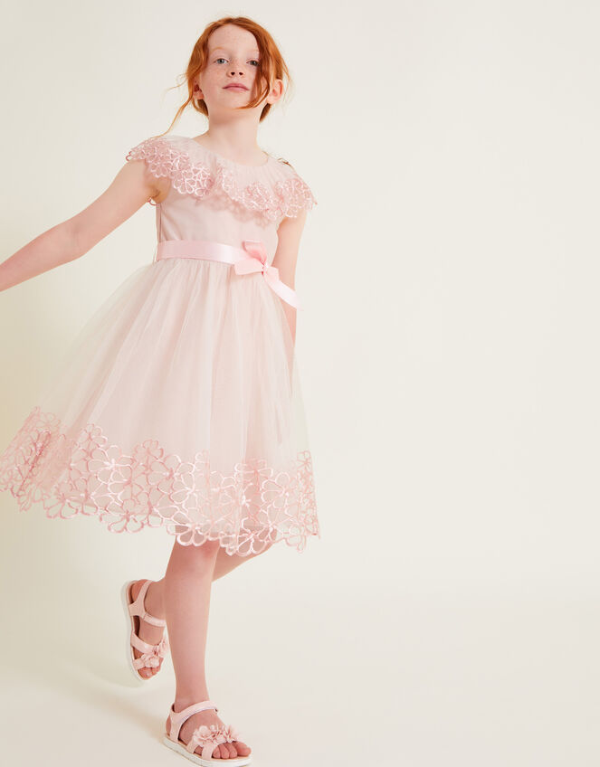 Anemone Frill Dress, Pink (PINK), large