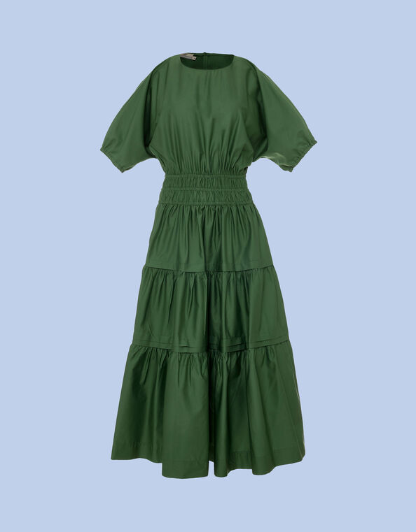 Devotion Twins Geraros Tiered Midi Dress, Green (GREEN), large