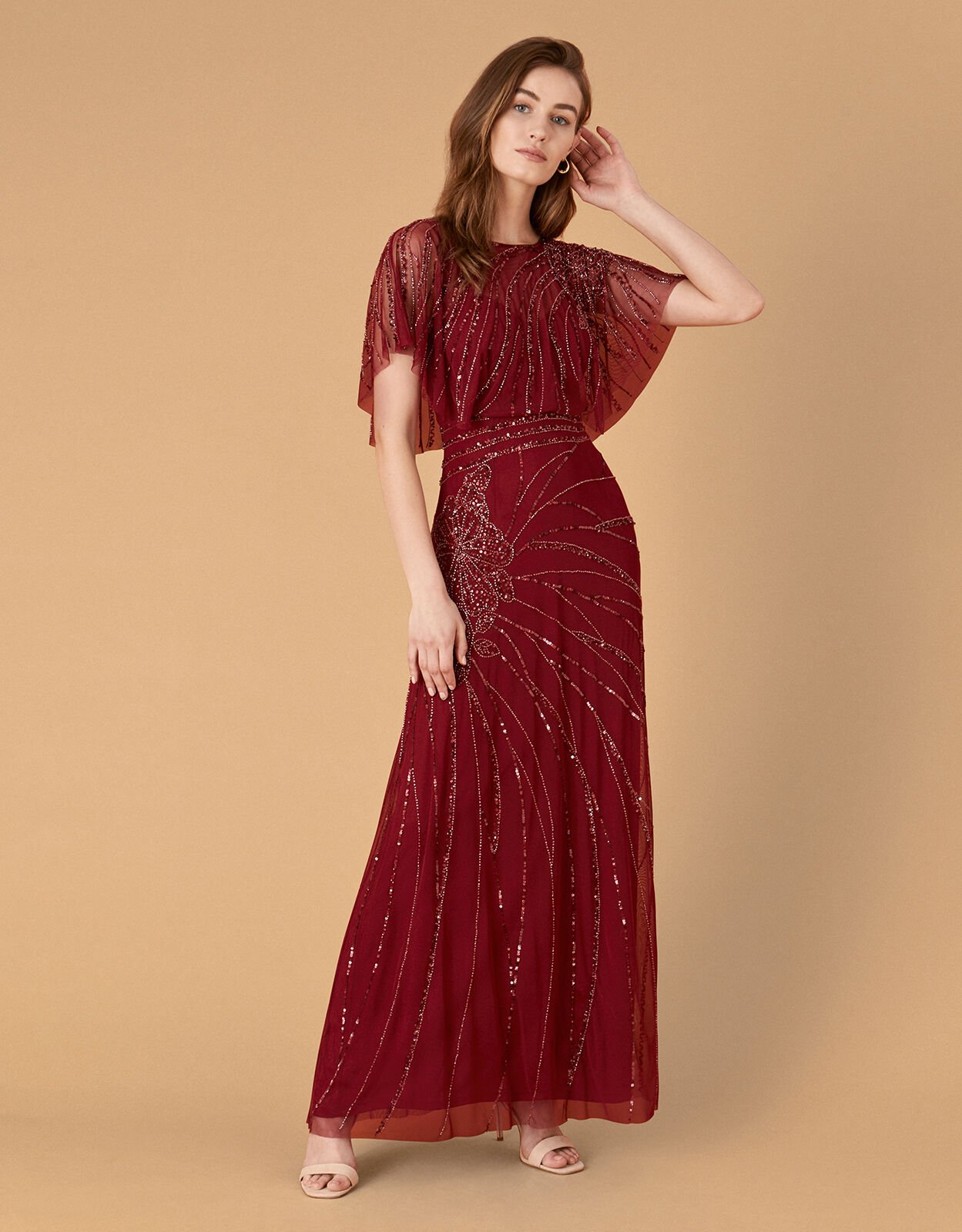 Evening dresses with sleeves uk clearance