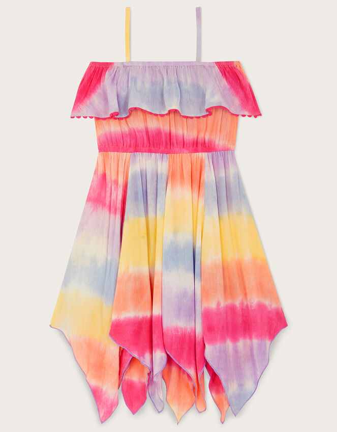 Tie Dye Frill Dress Multi | Girls' Beach & Swimwear | Monsoon UK.