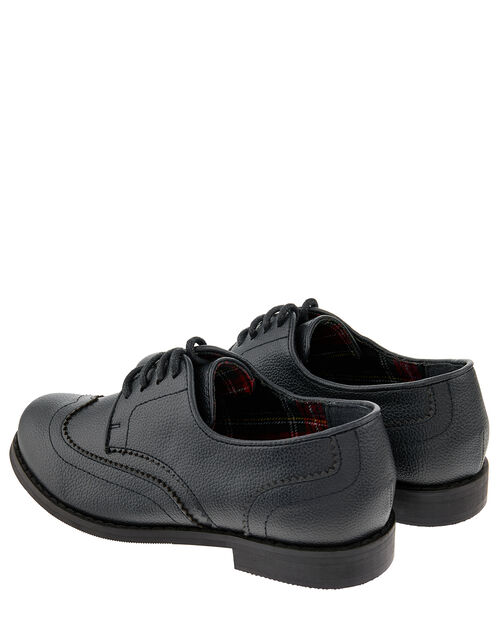 Boys' Oxford Brogue Shoes, Black (BLACK), large