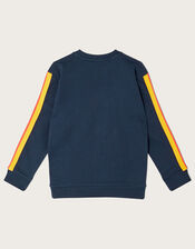 Space Rocket Sweater, Blue (NAVY), large