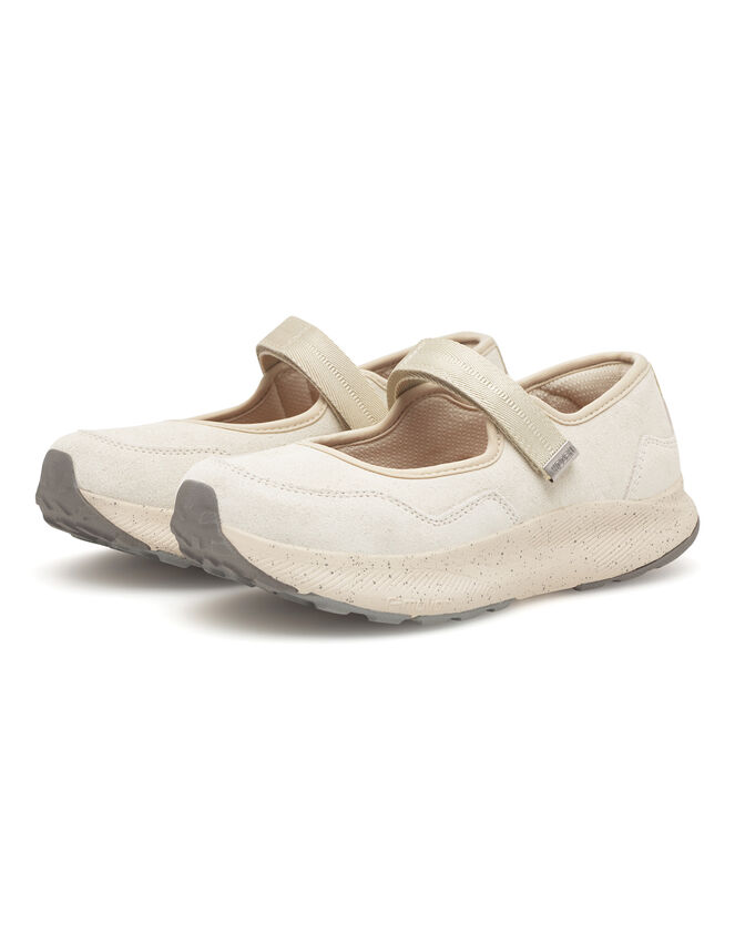 Woden Mary Suede Sporty Sandals, Ivory (IVORY), large