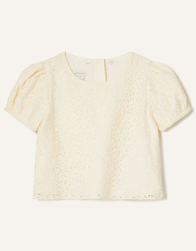 Floral Lace Set with Detachable Sequin Collar, Multi (MULTI), large