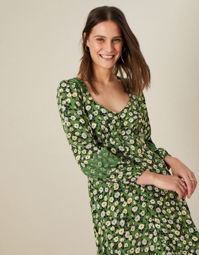 Roselle Dress in Green