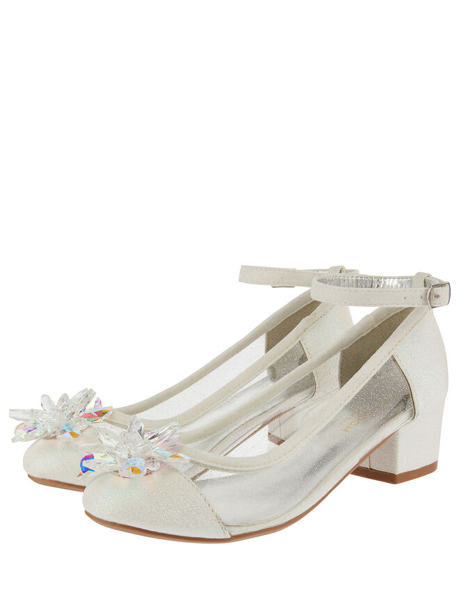 Sparkle Crystal Princess Shoes, Ivory (IVORY), large