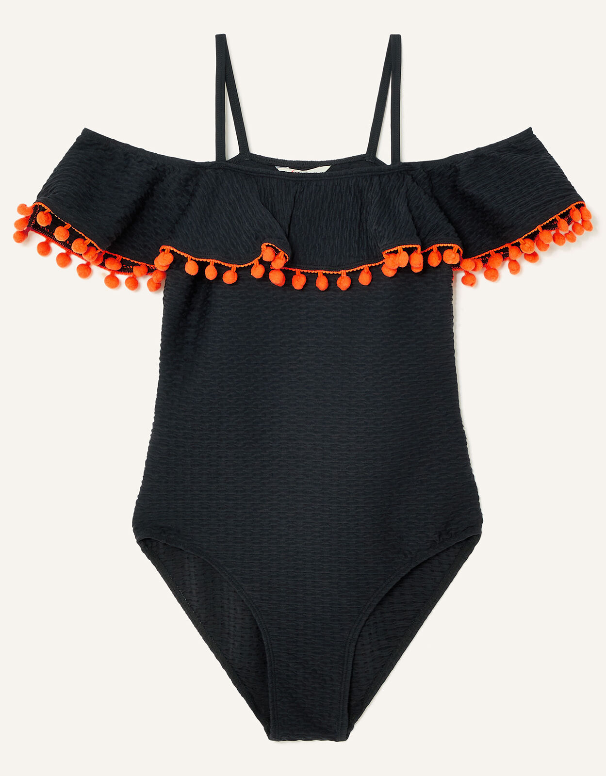 Black bardot swimsuit cheap