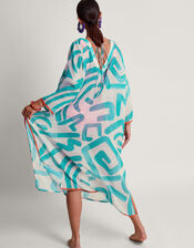 Squiggle Print Kaftan, , large